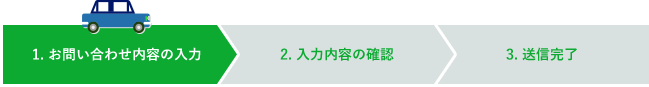 お問い合わせ内容の入力